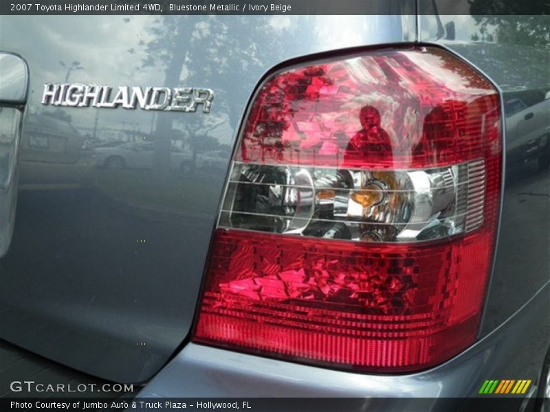 Bluestone Metallic / Ivory Beige 2007 Toyota Highlander Limited 4WD