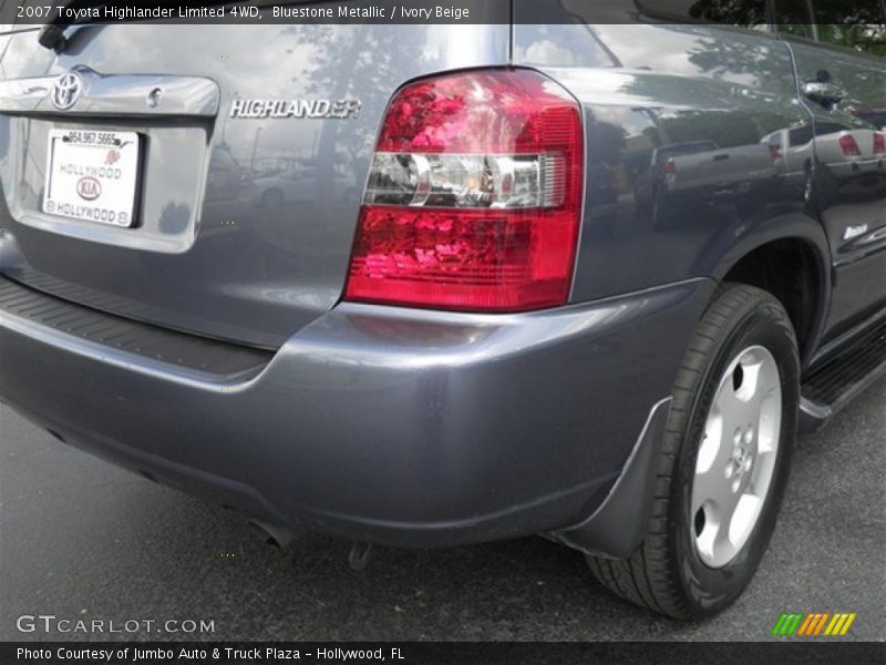 Bluestone Metallic / Ivory Beige 2007 Toyota Highlander Limited 4WD