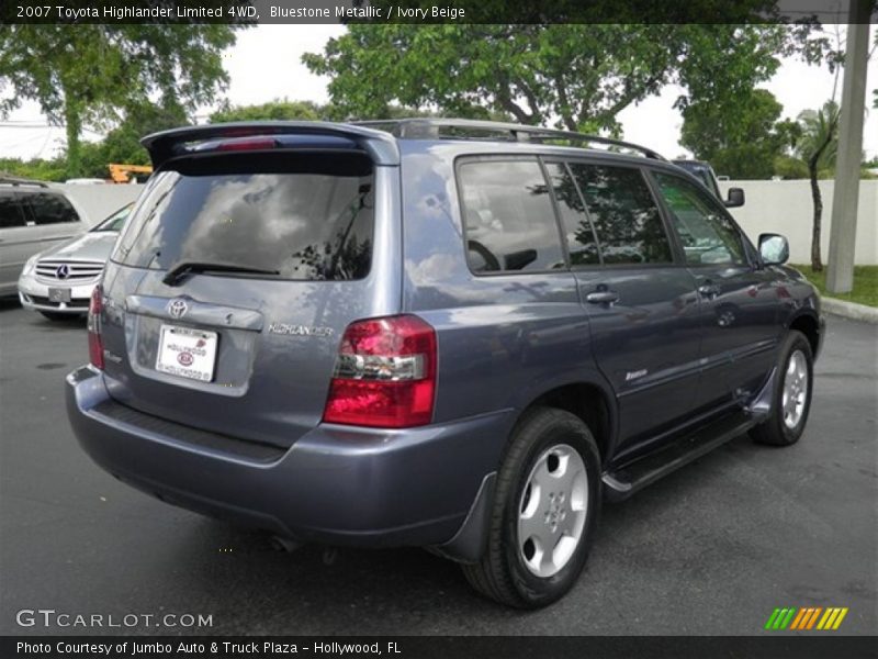 Bluestone Metallic / Ivory Beige 2007 Toyota Highlander Limited 4WD