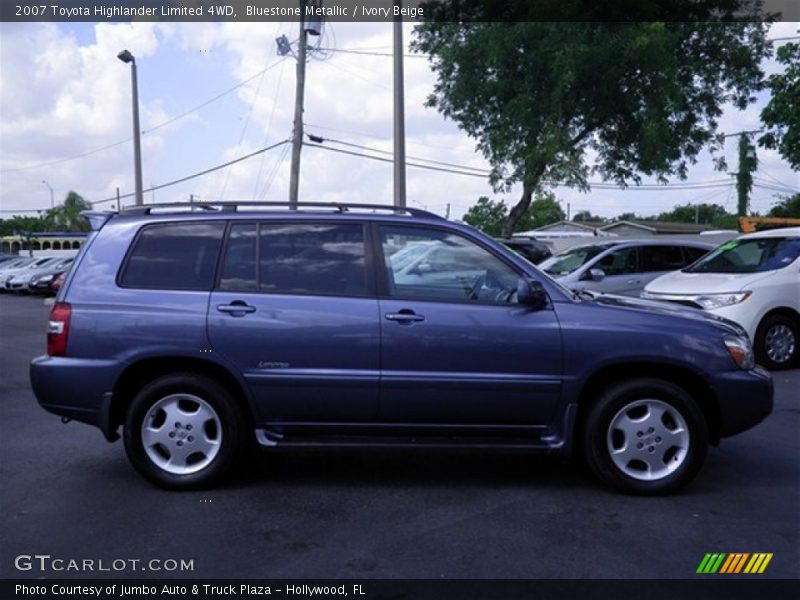 Bluestone Metallic / Ivory Beige 2007 Toyota Highlander Limited 4WD
