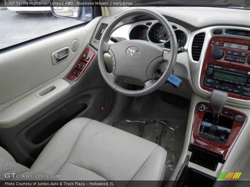 Bluestone Metallic / Ivory Beige 2007 Toyota Highlander Limited 4WD