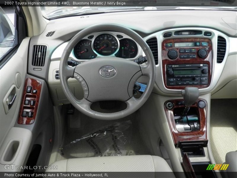 Bluestone Metallic / Ivory Beige 2007 Toyota Highlander Limited 4WD