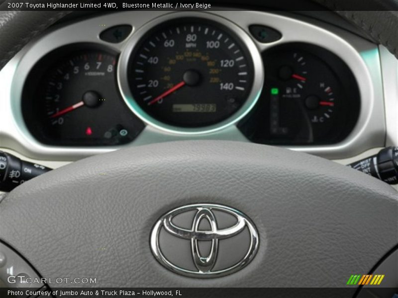 Bluestone Metallic / Ivory Beige 2007 Toyota Highlander Limited 4WD