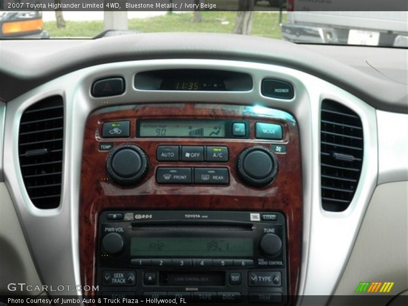 Bluestone Metallic / Ivory Beige 2007 Toyota Highlander Limited 4WD