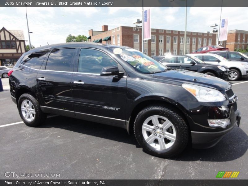 Black Granite Metallic / Ebony 2009 Chevrolet Traverse LT