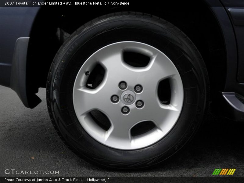 Bluestone Metallic / Ivory Beige 2007 Toyota Highlander Limited 4WD