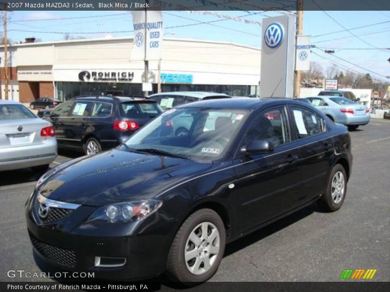 Black Mica / Black 2007 Mazda MAZDA3 i Sedan