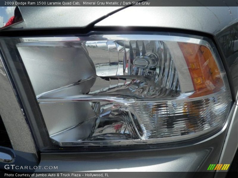 Mineral Gray Metallic / Dark Slate Gray 2009 Dodge Ram 1500 Laramie Quad Cab