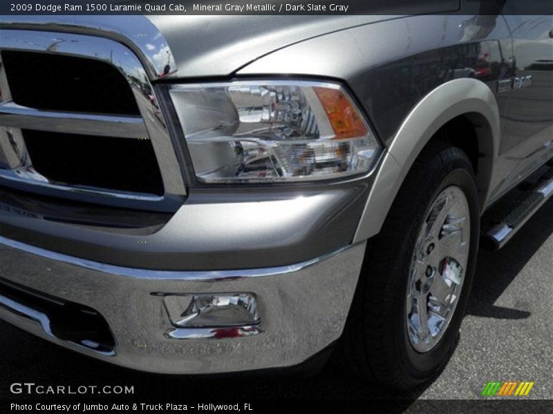 Mineral Gray Metallic / Dark Slate Gray 2009 Dodge Ram 1500 Laramie Quad Cab