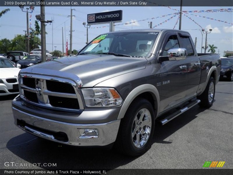 Mineral Gray Metallic / Dark Slate Gray 2009 Dodge Ram 1500 Laramie Quad Cab