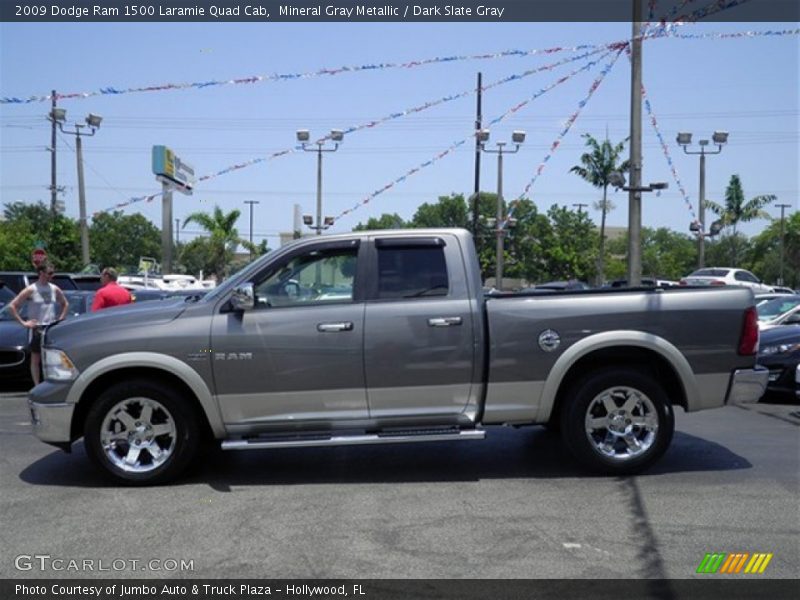 Mineral Gray Metallic / Dark Slate Gray 2009 Dodge Ram 1500 Laramie Quad Cab