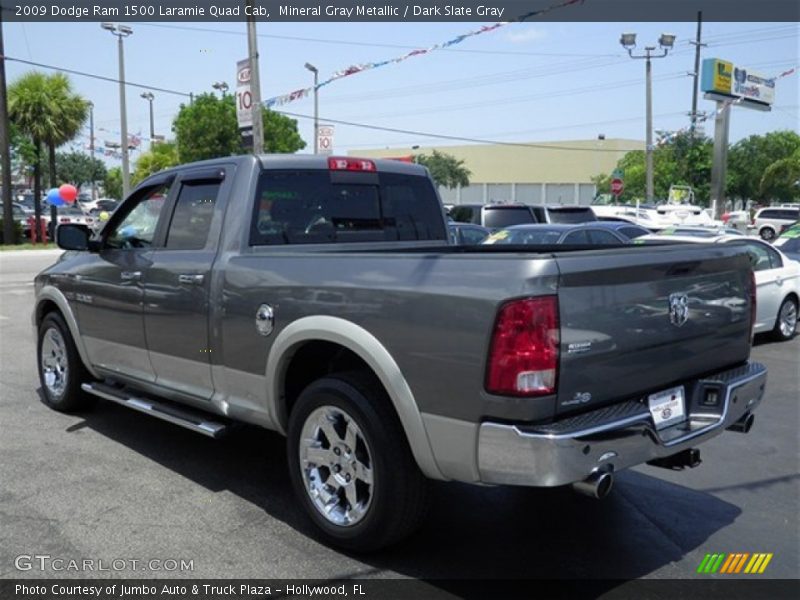 Mineral Gray Metallic / Dark Slate Gray 2009 Dodge Ram 1500 Laramie Quad Cab
