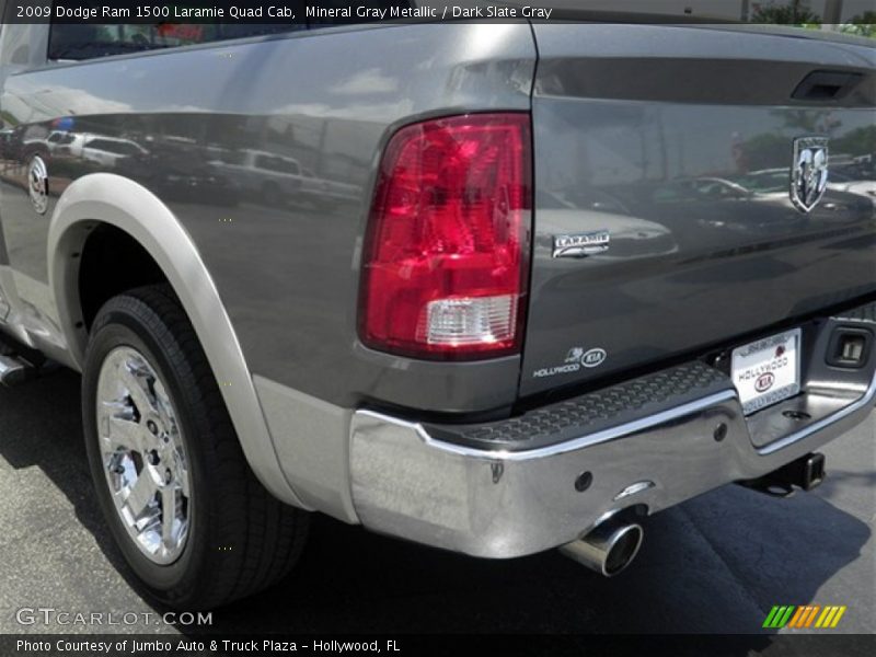 Mineral Gray Metallic / Dark Slate Gray 2009 Dodge Ram 1500 Laramie Quad Cab
