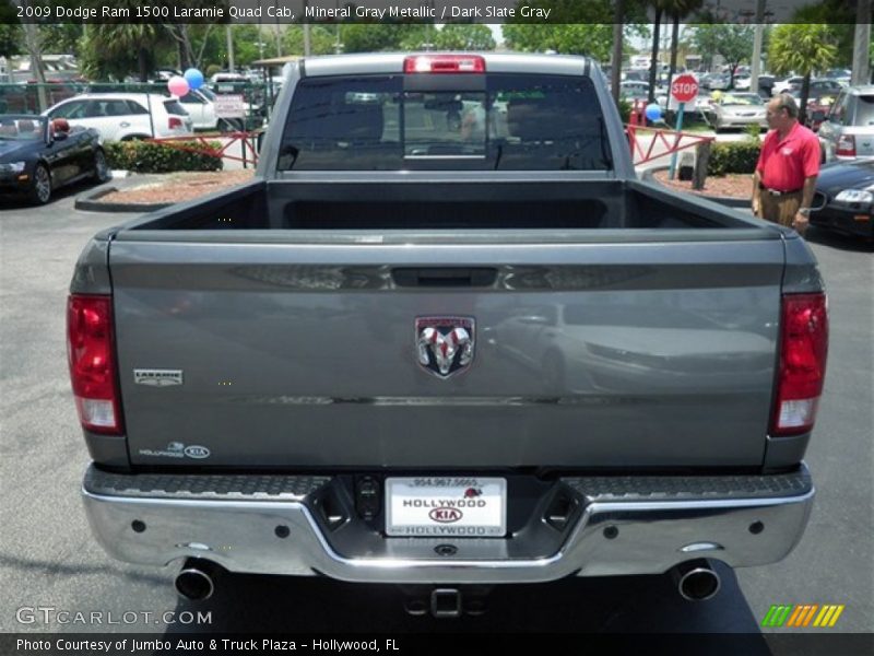 Mineral Gray Metallic / Dark Slate Gray 2009 Dodge Ram 1500 Laramie Quad Cab