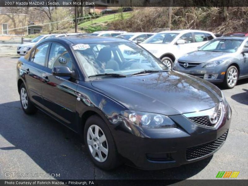 Black Mica / Black 2007 Mazda MAZDA3 i Sedan