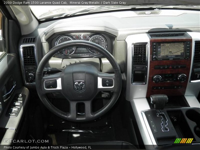 Mineral Gray Metallic / Dark Slate Gray 2009 Dodge Ram 1500 Laramie Quad Cab
