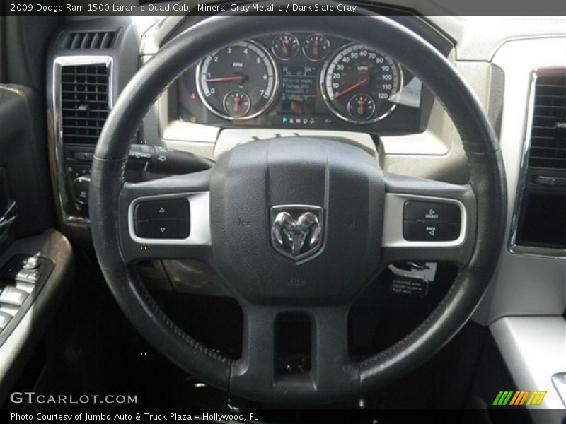 Mineral Gray Metallic / Dark Slate Gray 2009 Dodge Ram 1500 Laramie Quad Cab