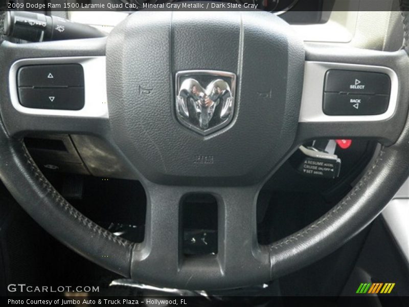 Mineral Gray Metallic / Dark Slate Gray 2009 Dodge Ram 1500 Laramie Quad Cab