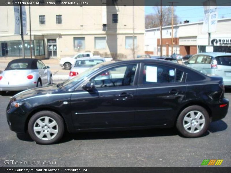 Black Mica / Black 2007 Mazda MAZDA3 i Sedan