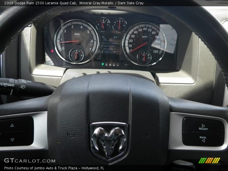 Mineral Gray Metallic / Dark Slate Gray 2009 Dodge Ram 1500 Laramie Quad Cab