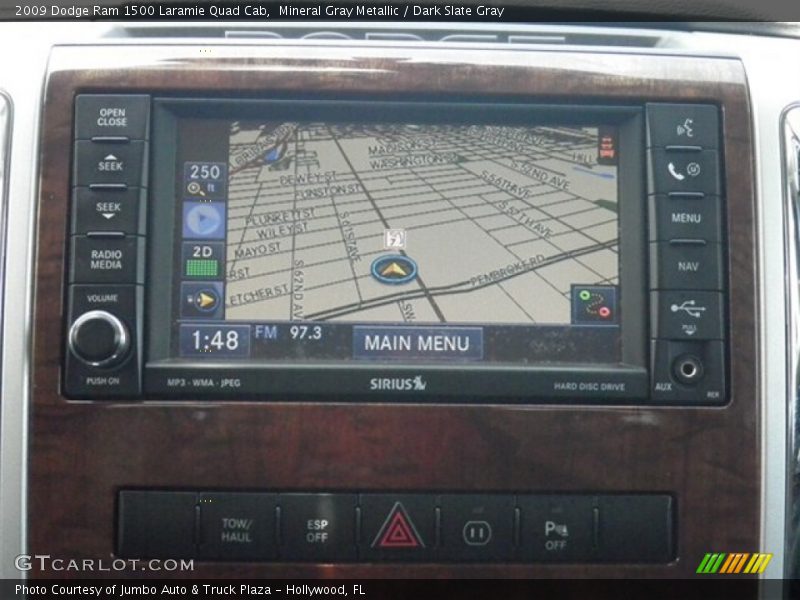 Mineral Gray Metallic / Dark Slate Gray 2009 Dodge Ram 1500 Laramie Quad Cab