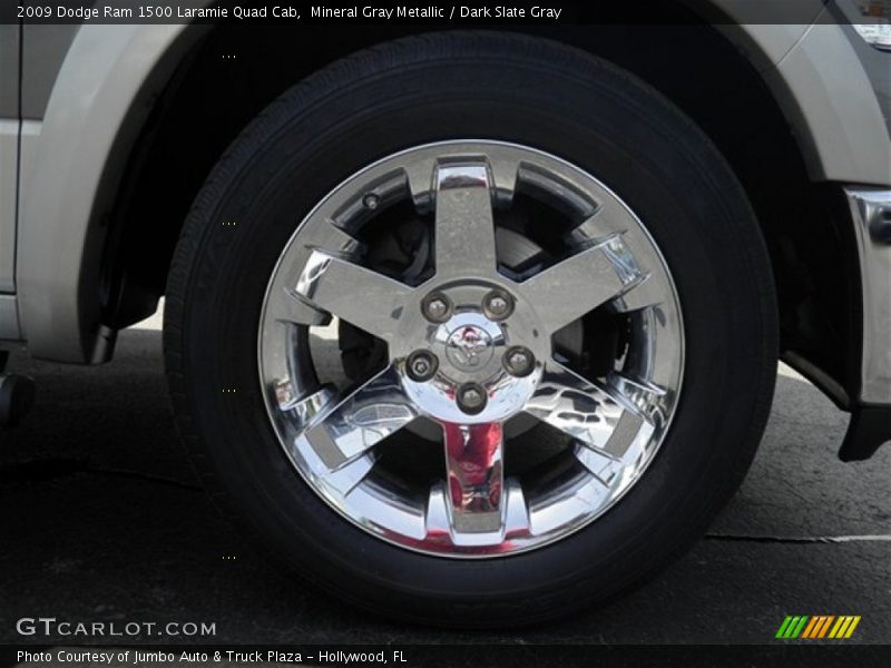 Mineral Gray Metallic / Dark Slate Gray 2009 Dodge Ram 1500 Laramie Quad Cab