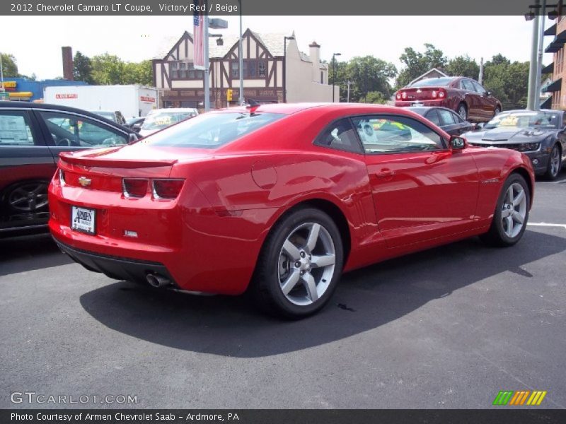 Victory Red / Beige 2012 Chevrolet Camaro LT Coupe