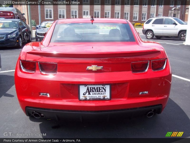 Victory Red / Beige 2012 Chevrolet Camaro LT Coupe