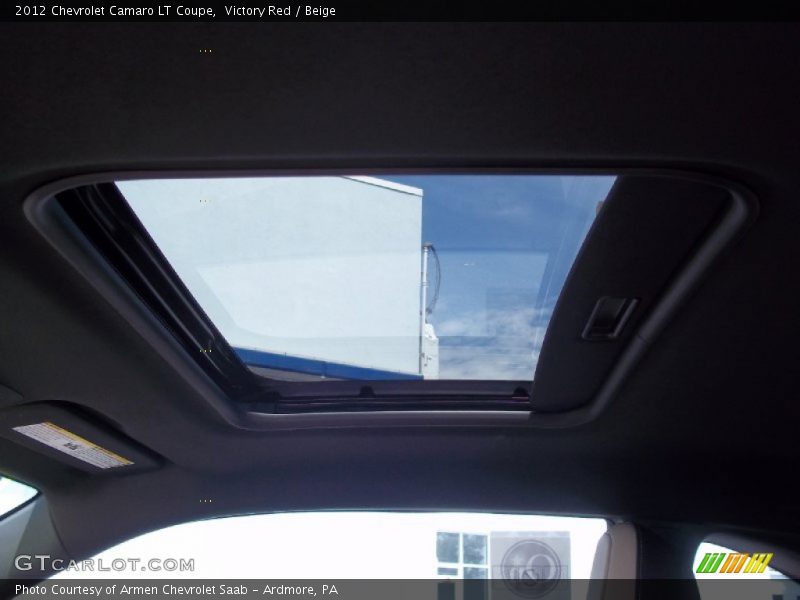 Victory Red / Beige 2012 Chevrolet Camaro LT Coupe