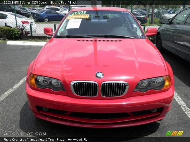 Electric Red / Black 2003 BMW 3 Series 325i Coupe