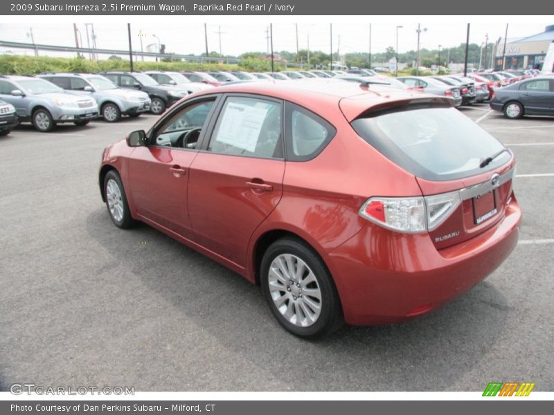 Paprika Red Pearl / Ivory 2009 Subaru Impreza 2.5i Premium Wagon