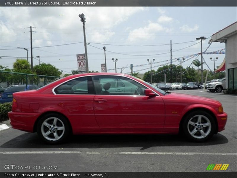 Electric Red / Black 2003 BMW 3 Series 325i Coupe