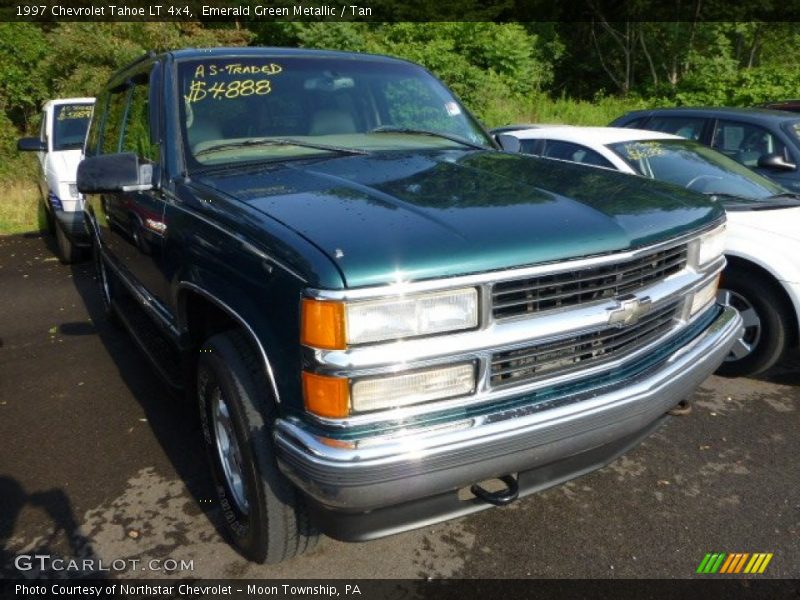 Emerald Green Metallic / Tan 1997 Chevrolet Tahoe LT 4x4