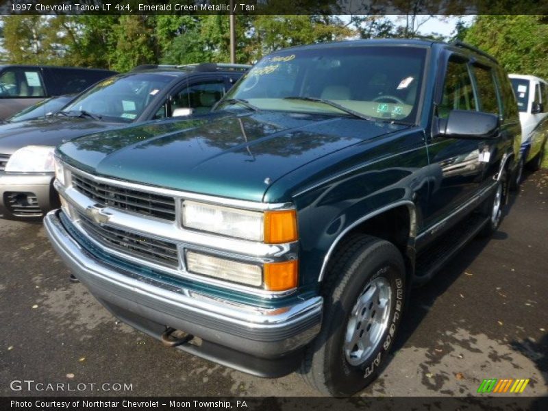 Emerald Green Metallic / Tan 1997 Chevrolet Tahoe LT 4x4