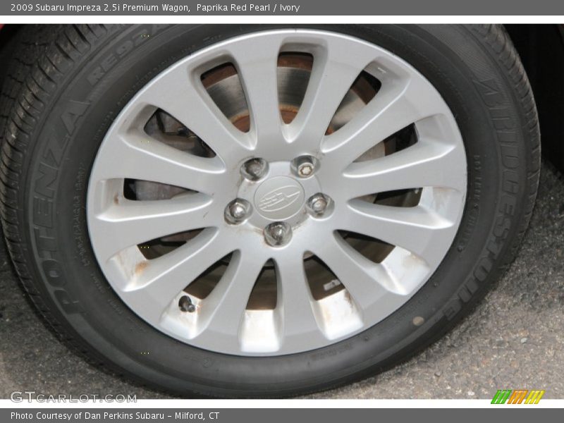 Paprika Red Pearl / Ivory 2009 Subaru Impreza 2.5i Premium Wagon