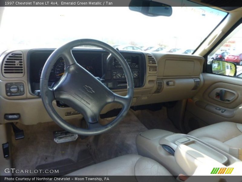 Emerald Green Metallic / Tan 1997 Chevrolet Tahoe LT 4x4