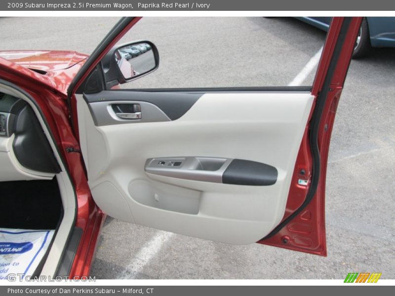 Paprika Red Pearl / Ivory 2009 Subaru Impreza 2.5i Premium Wagon