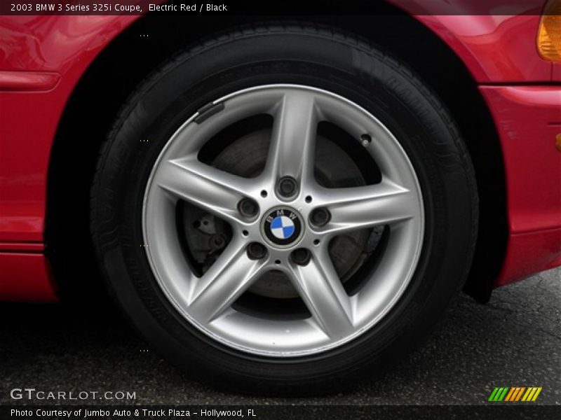 Electric Red / Black 2003 BMW 3 Series 325i Coupe