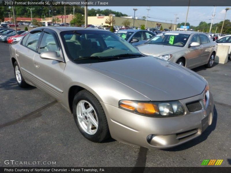 Light Bronzemist Metallic / Taupe 2003 Pontiac Bonneville SE