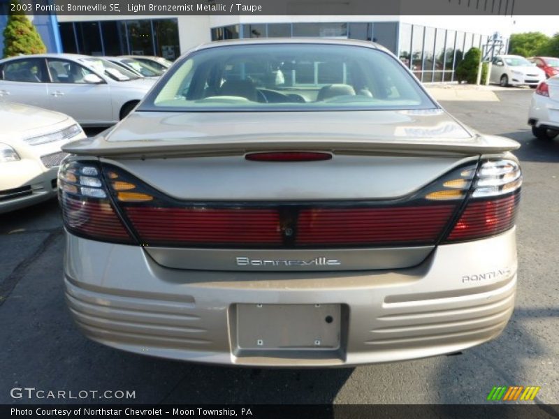 Light Bronzemist Metallic / Taupe 2003 Pontiac Bonneville SE