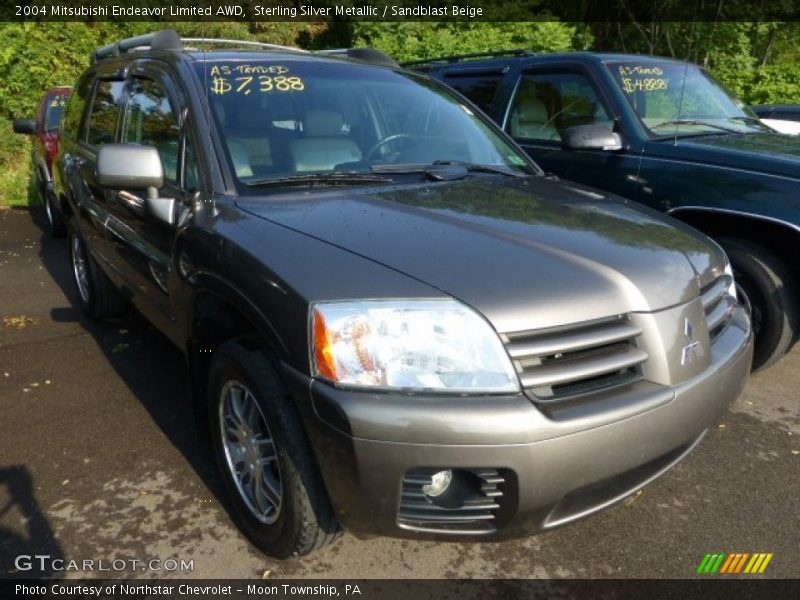 Sterling Silver Metallic / Sandblast Beige 2004 Mitsubishi Endeavor Limited AWD