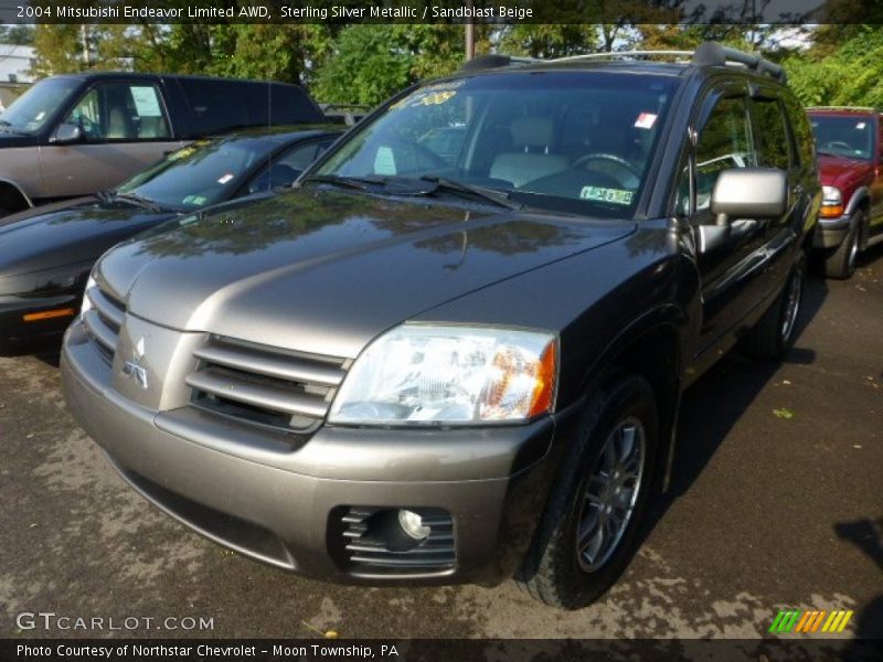 Sterling Silver Metallic / Sandblast Beige 2004 Mitsubishi Endeavor Limited AWD