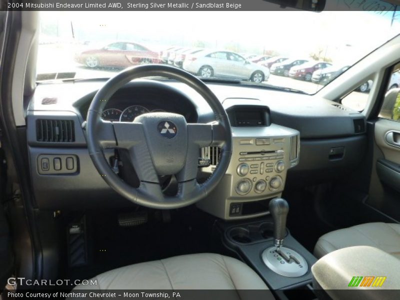 Sterling Silver Metallic / Sandblast Beige 2004 Mitsubishi Endeavor Limited AWD