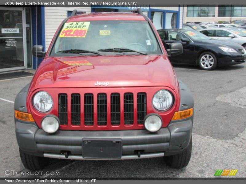 Inferno Red Pearl / Medium Slate Gray 2006 Jeep Liberty Renegade 4x4