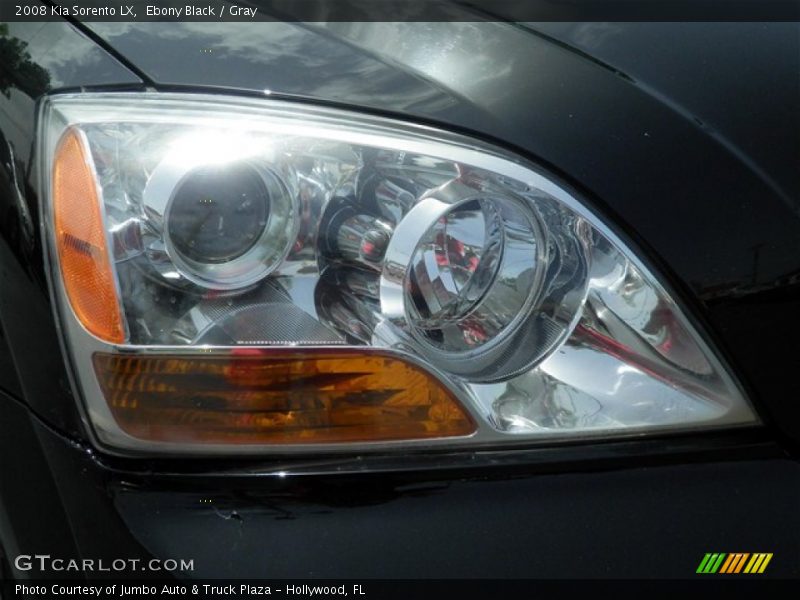 Ebony Black / Gray 2008 Kia Sorento LX
