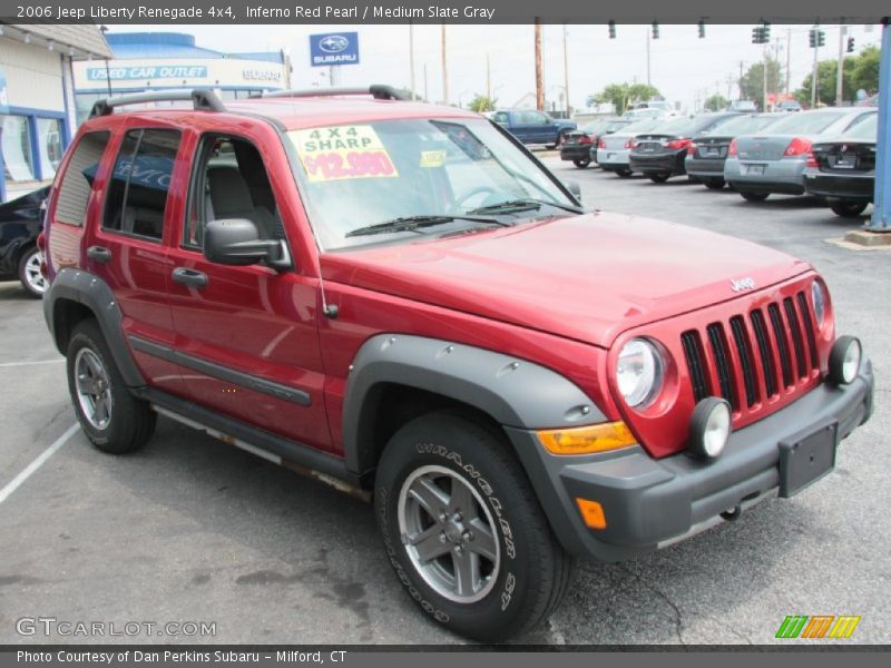 Inferno Red Pearl / Medium Slate Gray 2006 Jeep Liberty Renegade 4x4