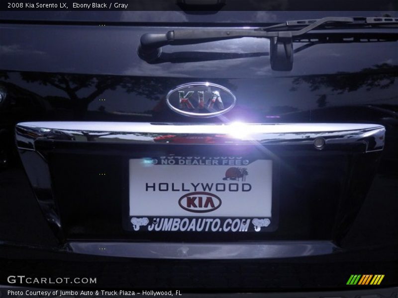 Ebony Black / Gray 2008 Kia Sorento LX