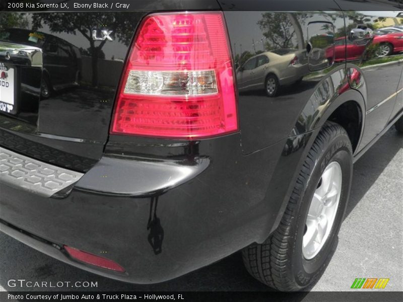 Ebony Black / Gray 2008 Kia Sorento LX