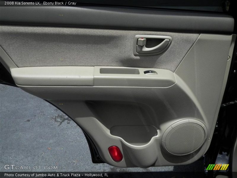 Ebony Black / Gray 2008 Kia Sorento LX