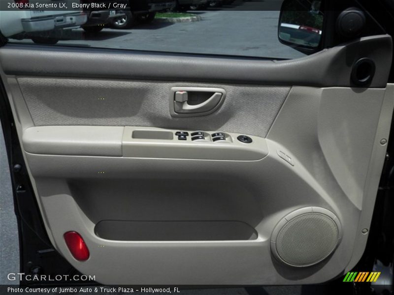 Ebony Black / Gray 2008 Kia Sorento LX